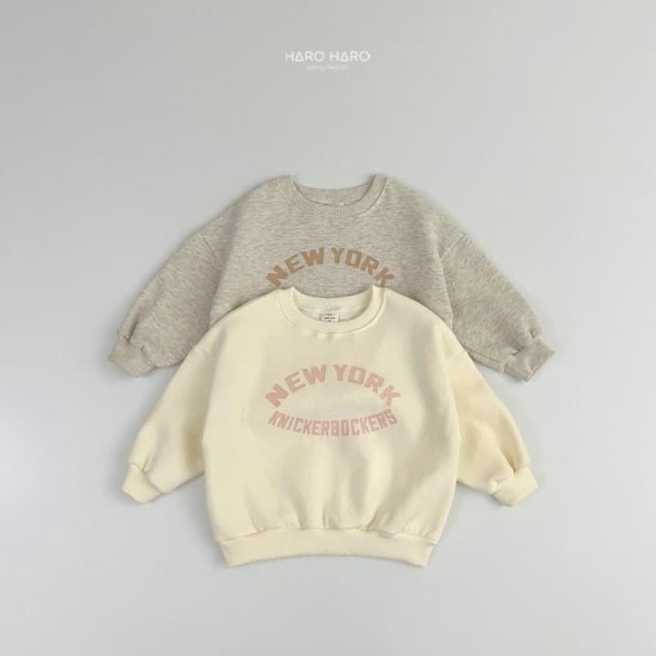 Haro Haro - Korean Children Fashion - #discoveringself - New York Fleece Sweatshirt - 4