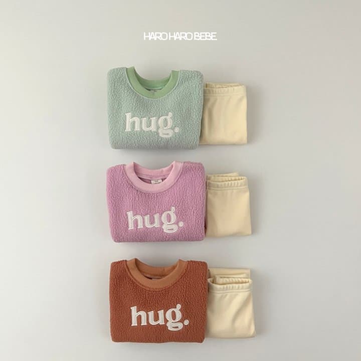 Haro Haro - Korean Children Fashion - #kidzfashiontrend - Hug Top Bottom Set - 8