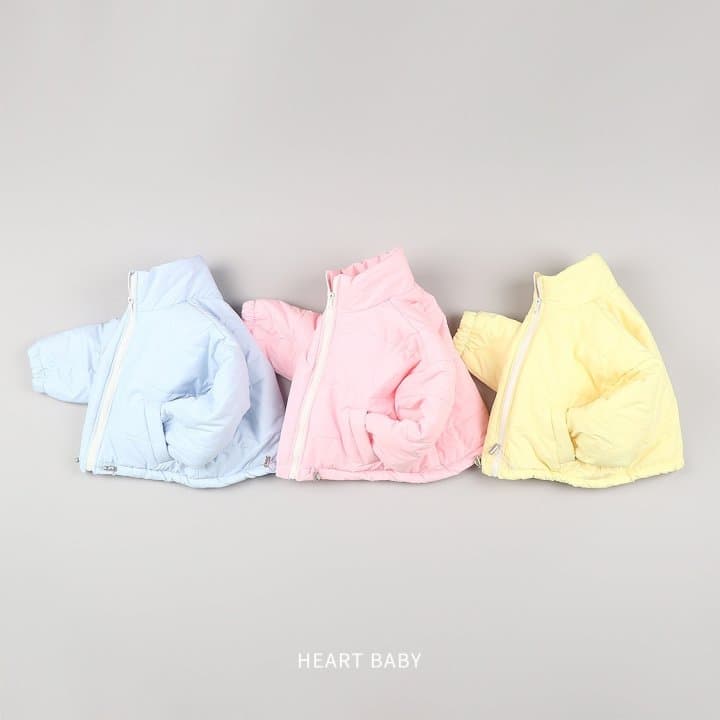 Heart Baby - Korean Children Fashion - #kidsshorts - Cotton Candy Padded Jacket - 3