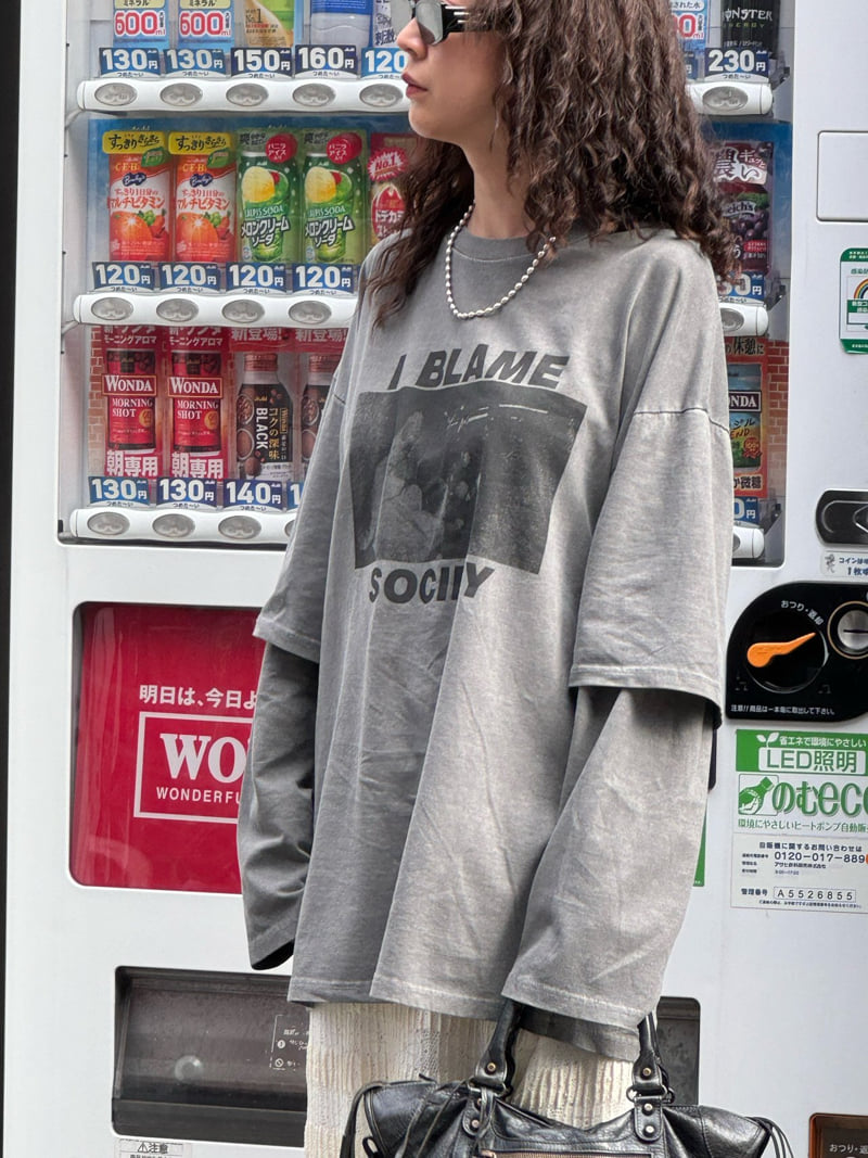 Heil - Korean Women Fashion - #womensfashion - Layered Tee - 2