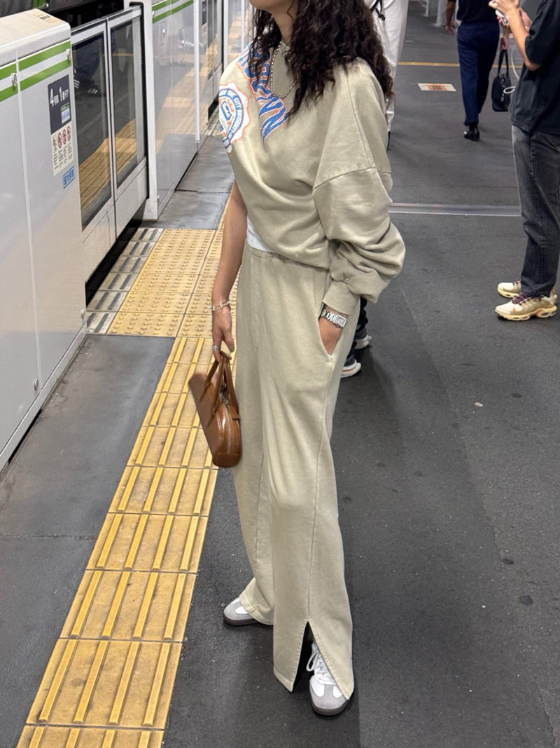 Heil - Korean Women Fashion - #womensfashion - Pigment Slit Pants - 5