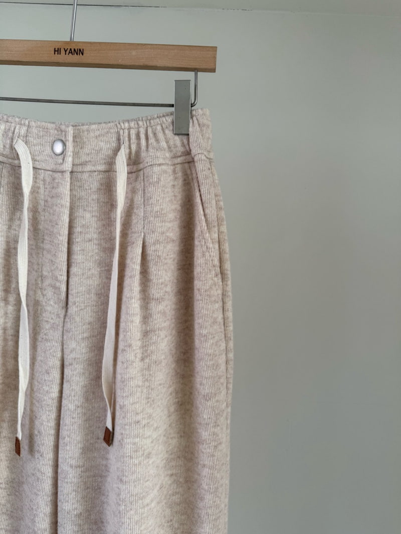 Hiyann - Korean Women Fashion - #womensfashion - Wool Jogger Pants - 2