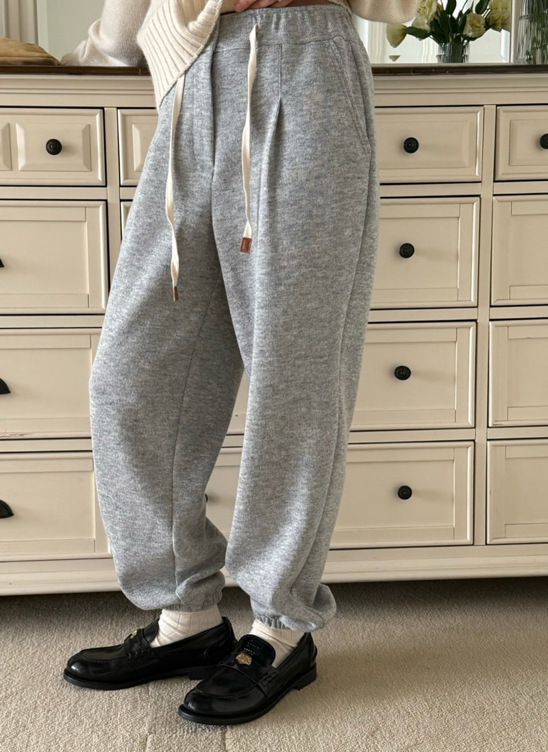 Hiyann - Korean Women Fashion - #womensfashion - Wool Jogger Pants - 6