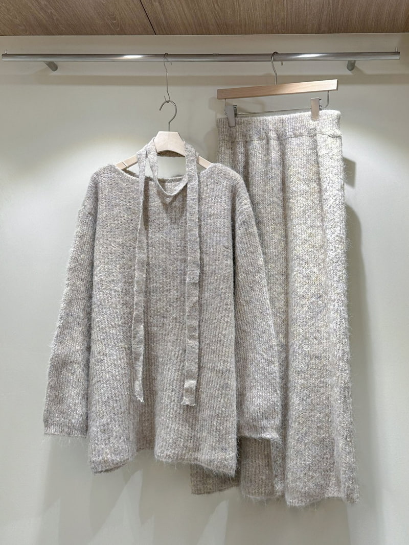 J dew - Korean Women Fashion - #womensfashion - Hairy Skirt Set - 8