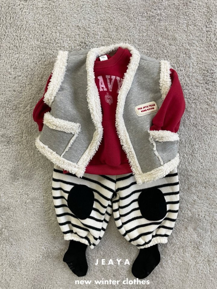 Jeaya & Mymi - Korean Baby Fashion - #onlinebabyshop - Navy Sweatshirts - 3