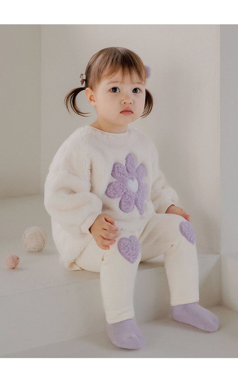 Kids Clara - Korean Baby Fashion - #smilingbaby - Libby Fleece Baby Sweatshirt - 4