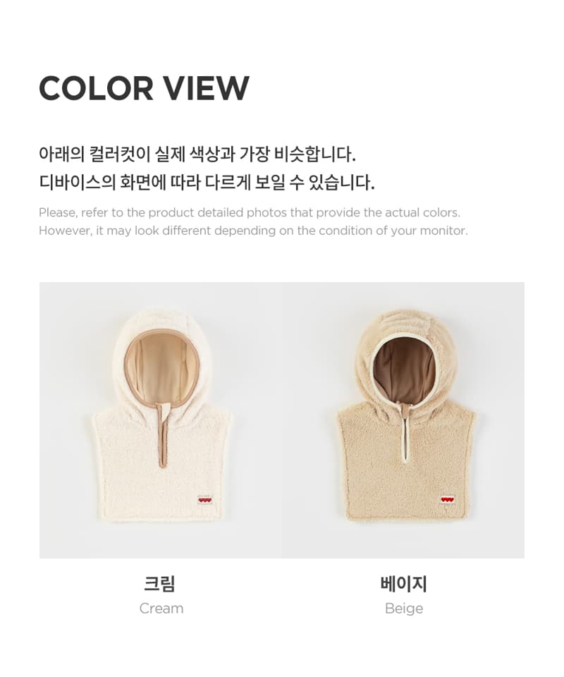 Kids Clara - Korean Baby Fashion - #babyclothing - Furry Hood Baby Neck Warmer Balaclava - 6