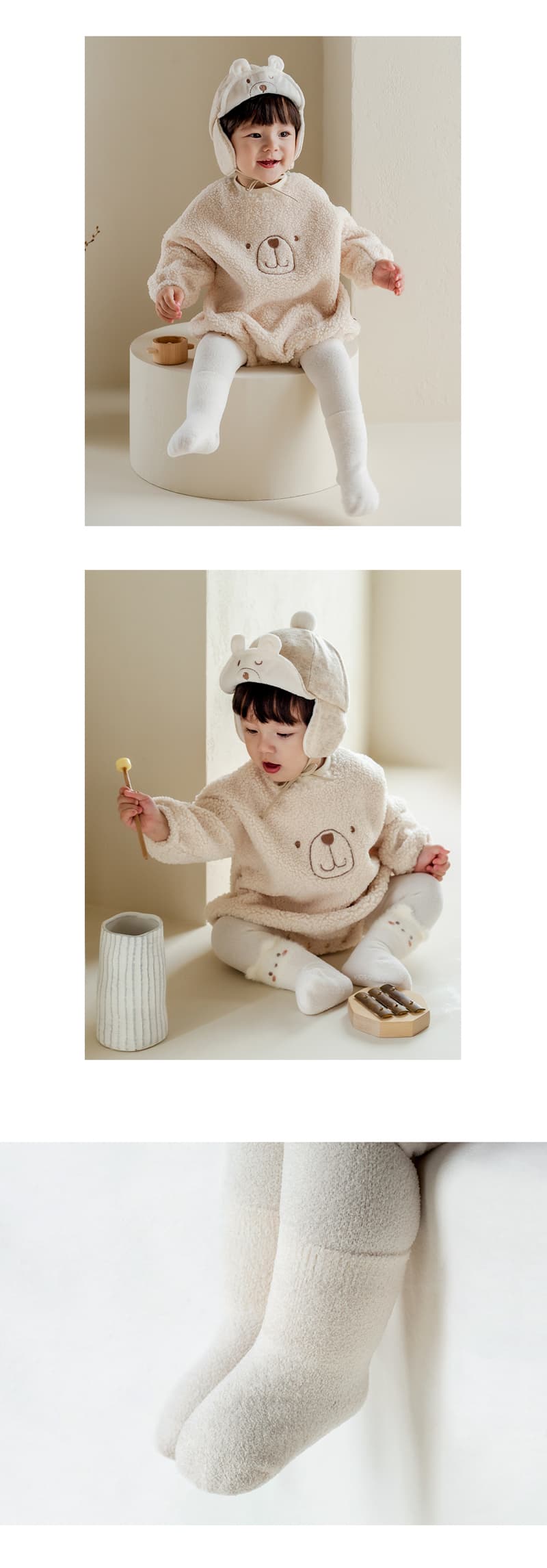 Kids Clara - Korean Baby Fashion - #babyfashion - Tama Winter Baby Leggings Set (set of 5) - 4