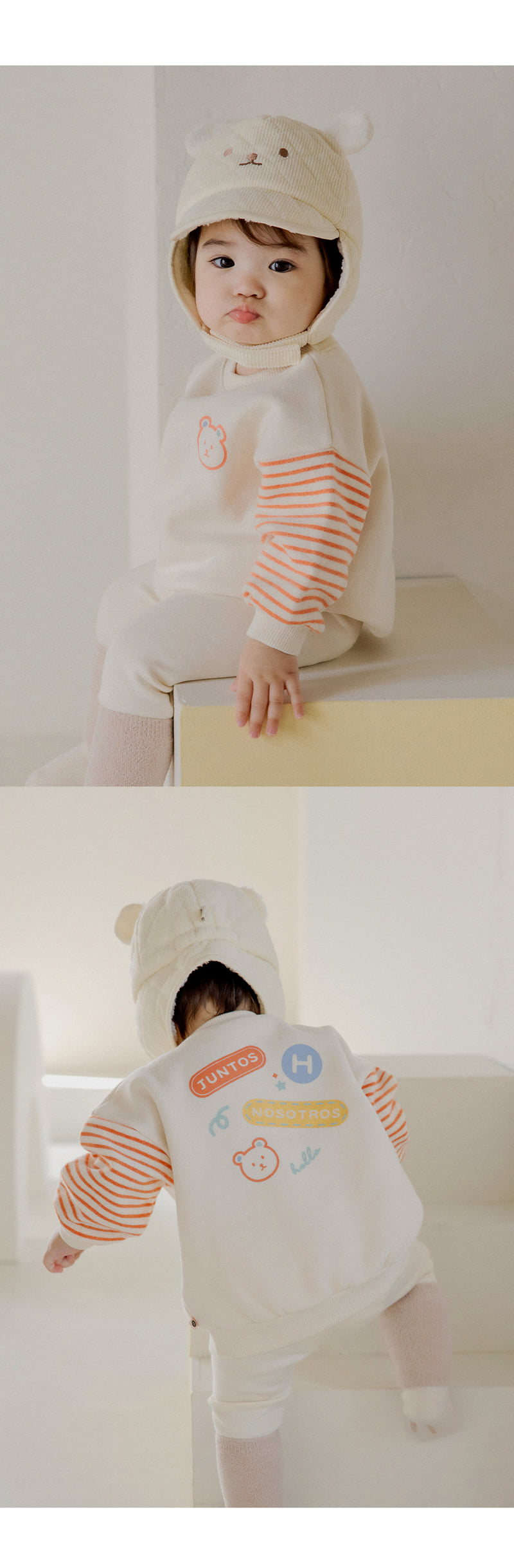 Kids Clara - Korean Baby Fashion - #babylifestyle - Edith Fleece Baby Sweatshirt - 3