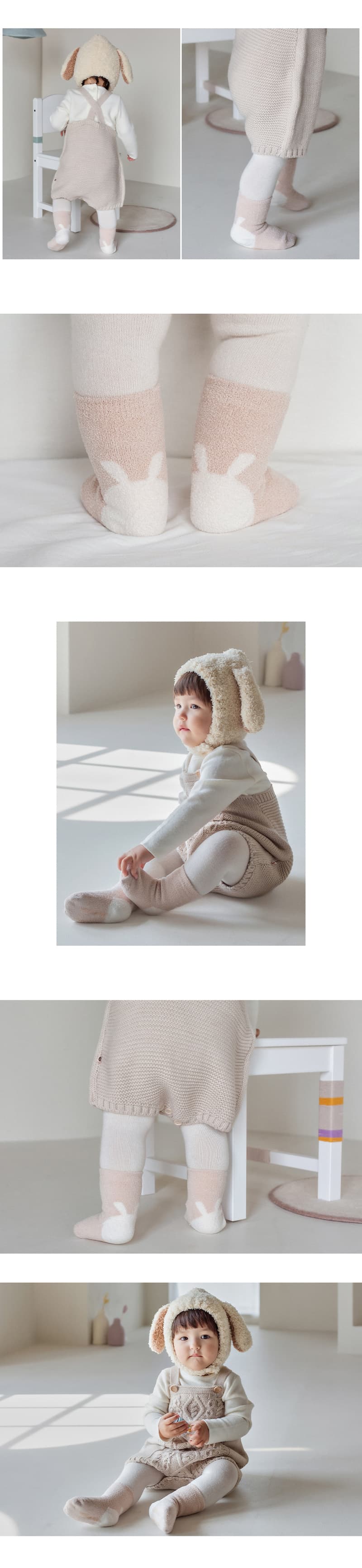 Kids Clara - Korean Baby Fashion - #babylifestyle - Cozy Sleeping Baby Socks Set (set of 5) - 5