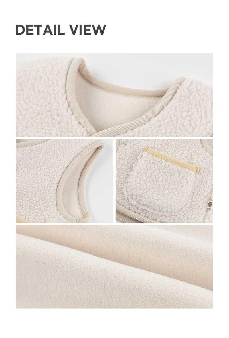 Kids Clara - Korean Baby Fashion - #onlinebabyshop - Lani Fleece Baby Vest - 6