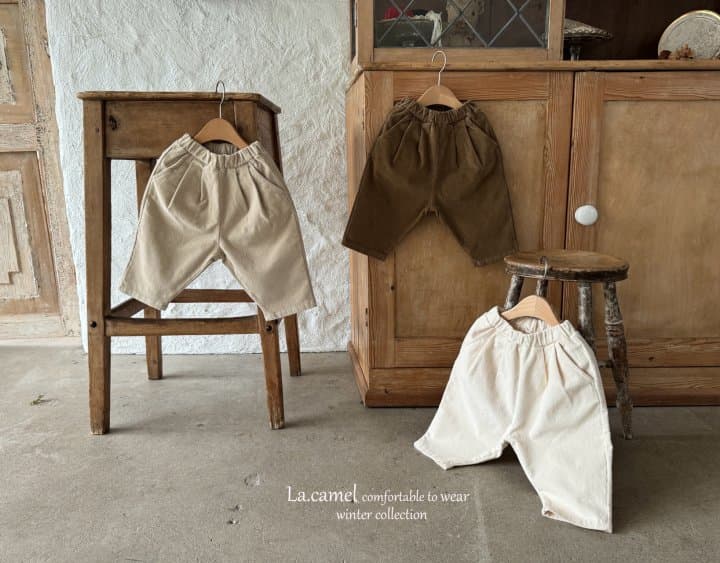 La Camel - Korean Children Fashion - #fashionkids - Holic Fleece Span Pants - 2
