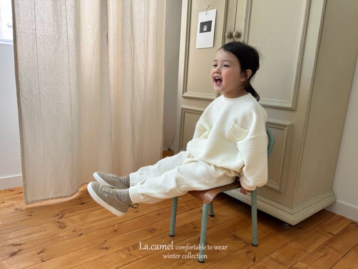 La Camel - Korean Children Fashion - #littlefashionista - Veloure Top Bottom Set - 6