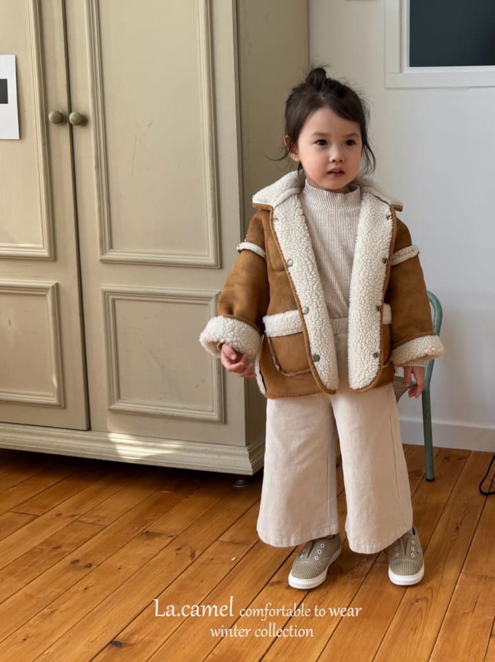 La Camel - Korean Children Fashion - #littlefashionista - Signature Reversible Mustang Jacket - 2