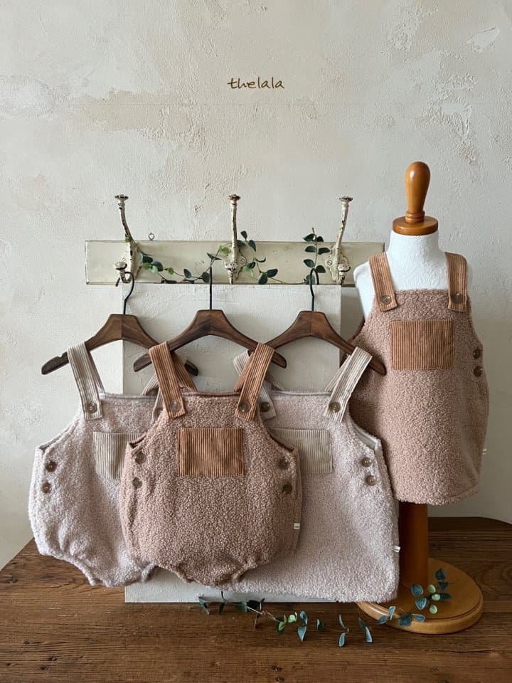 Lala - Korean Baby Fashion - #babyoninstagram - Bison Suspender Bodysuit