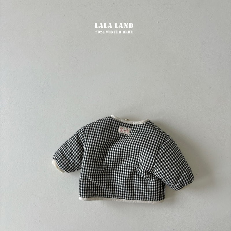 Lalaland - Korean Baby Fashion - #babygirlfashion - Cream Bread Padding Jumper - 4