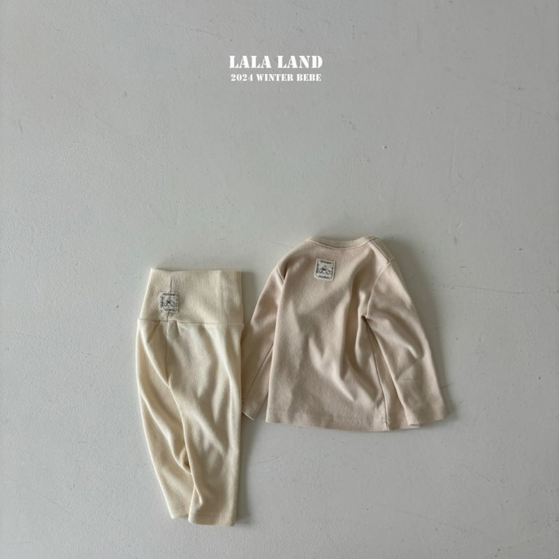 Lalaland - Korean Baby Fashion - #babyootd - Bread Peach Pajamas - 2