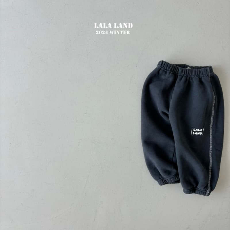 Lalaland - Korean Children Fashion - #Kfashion4kids - Brushed Stitch Jogger Pants - 3