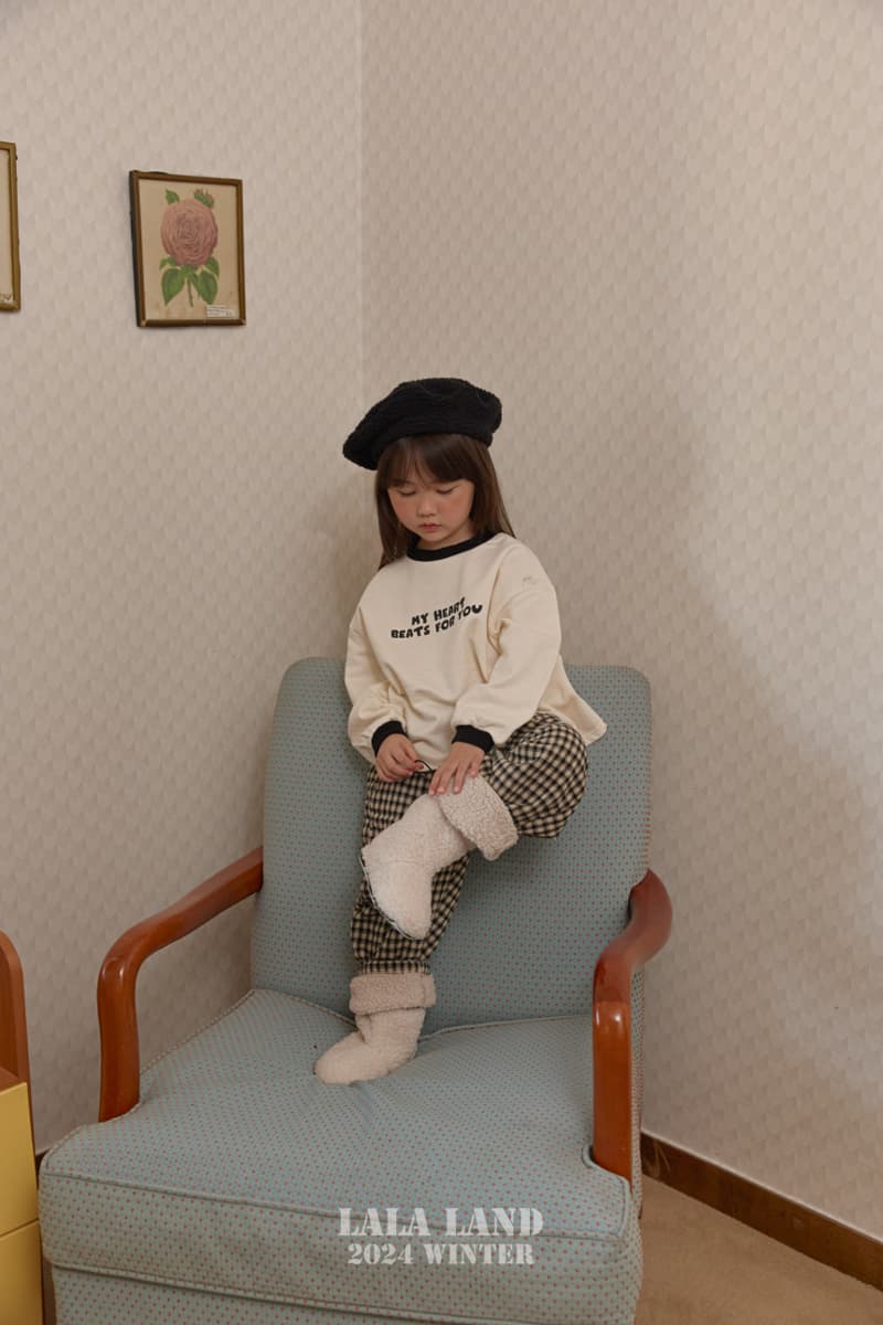 Lalaland - Korean Children Fashion - #childofig - Warm Check Pants - 2