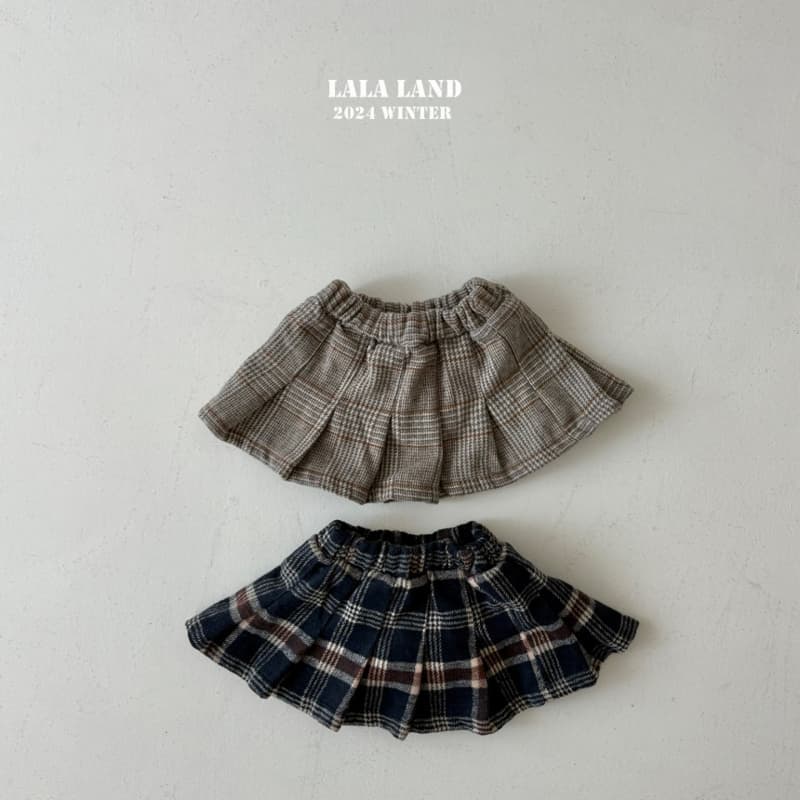 Lalaland - Korean Children Fashion - #designkidswear - Classic Check Skirt - 9