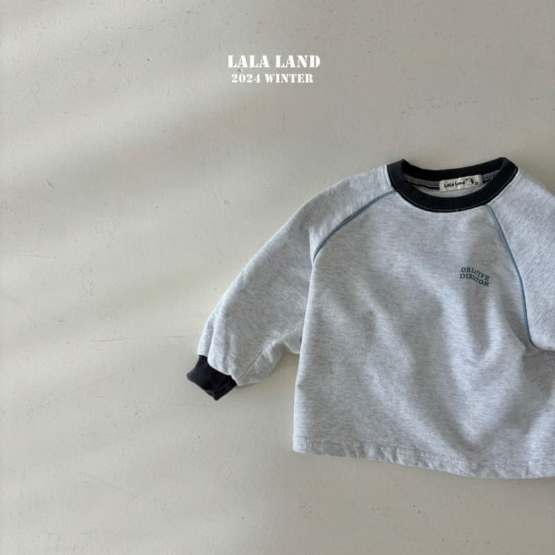 Lalaland - Korean Children Fashion - #discoveringself - Strap Fleece Raglan Tee - 2