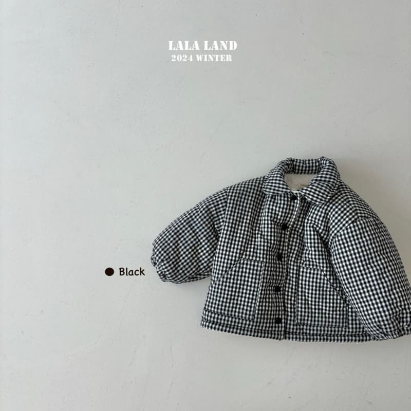 Lalaland - Korean Children Fashion - #kidsstore - Check Padded Jumper - 7