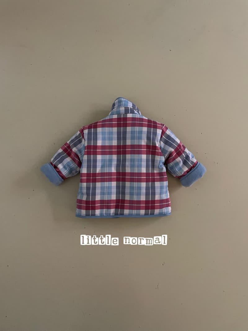 Little Normal - Korean Children Fashion - #kidsstore - Check Padded Jumper - 4