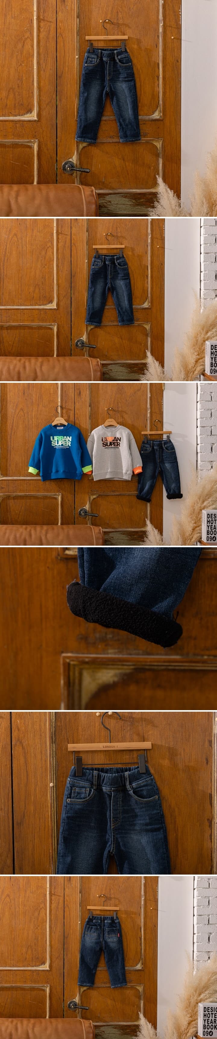 London I - Korean Children Fashion - #todddlerfashion - Washing Denim Pants - 2