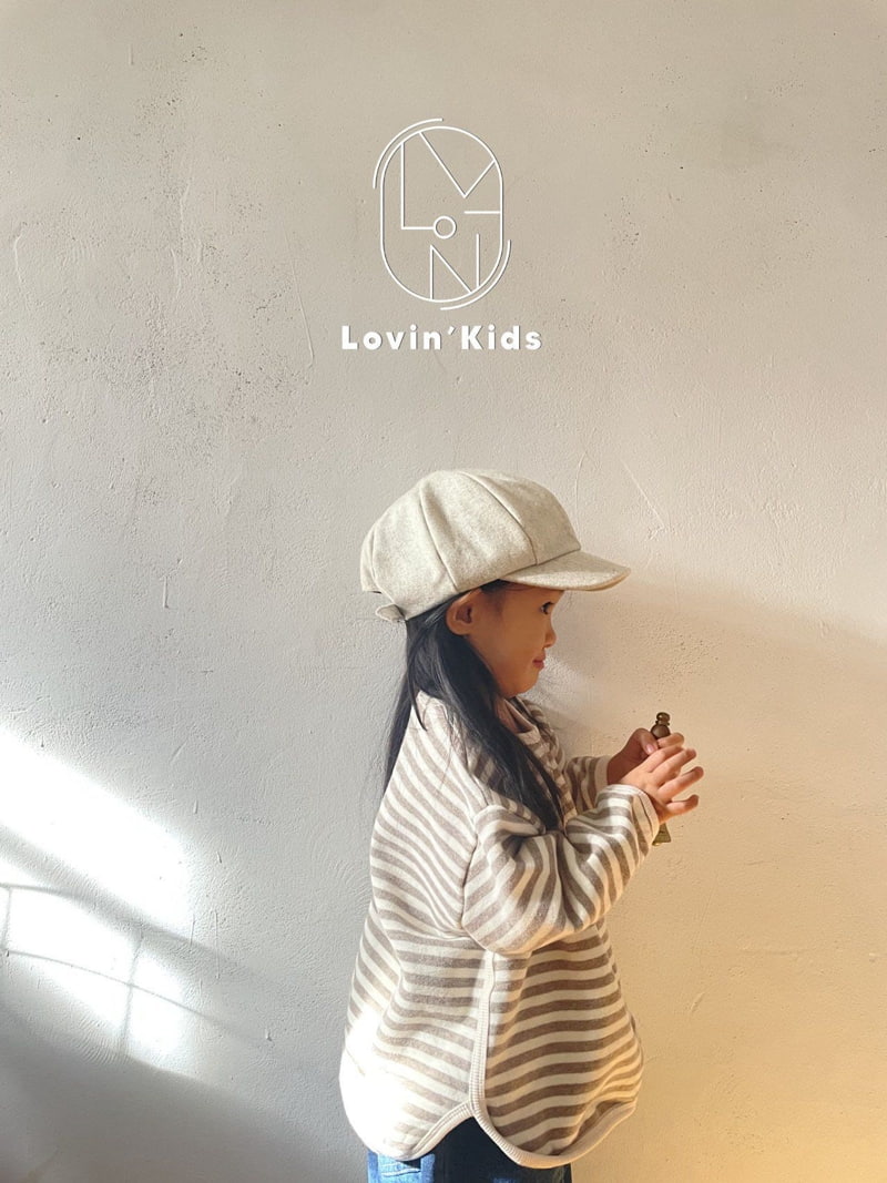 Lovin - Korean Children Fashion - #kidsshorts - Stripe Heart Tee - 9