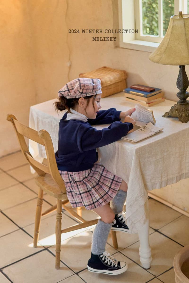 Melikey - Korean Children Fashion - #stylishchildhood - Winter Check Skirt Shorts - 3