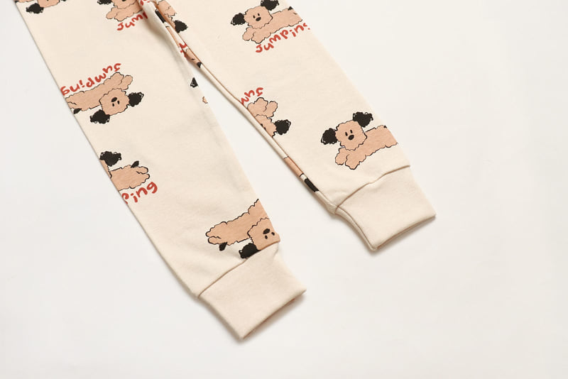 Mellis - Korean Children Fashion - #prettylittlegirls - Jumping Dog Fleece Easywear - 8