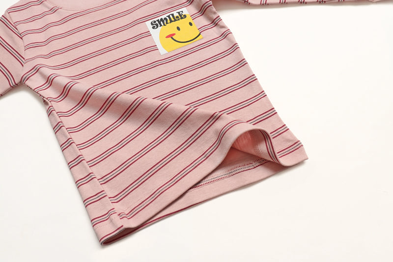 Mellis - Korean Children Fashion - #todddlerfashion - Smile Pink Fleece Easywear - 7