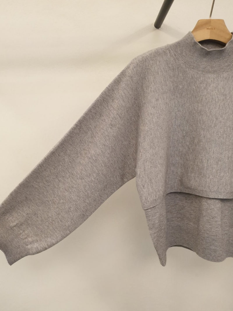 Merry J - Korean Women Fashion - #womensfashion - Eric Half Turtleneck Pullover - 6