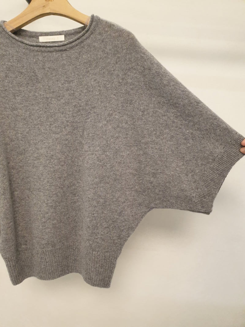 Merry J - Korean Women Fashion - #womensfashion - Lead Cape Knit Top - 6