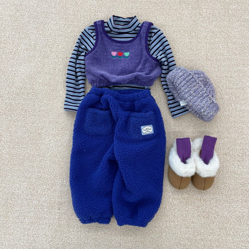 Middle Name - Korean Children Fashion - #kidsstore - Knit Crop Vest - 9
