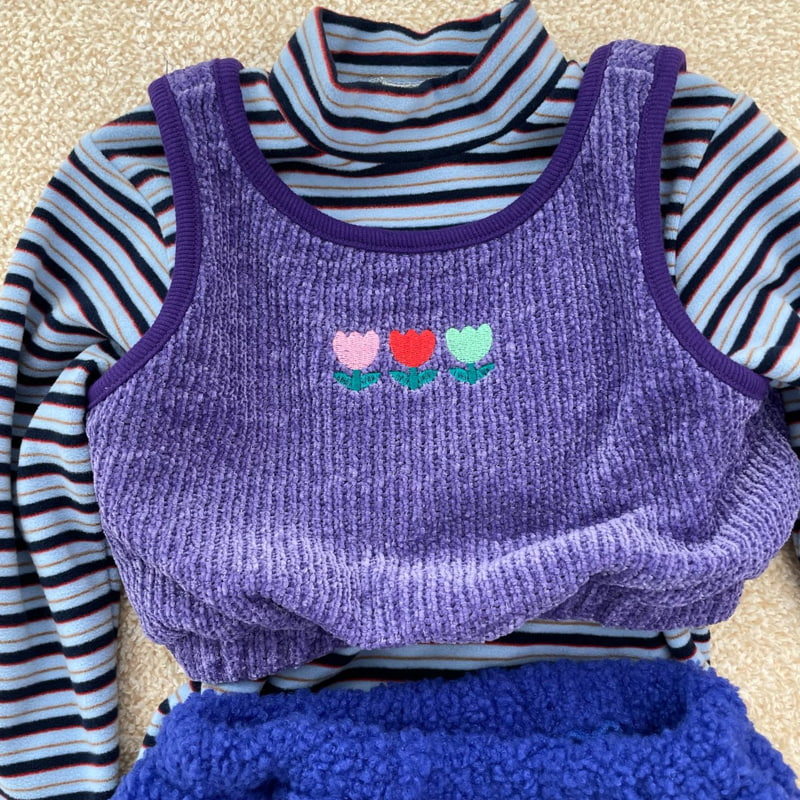 Middle Name - Korean Children Fashion - #kidzfashiontrend - Knit Crop Vest - 10