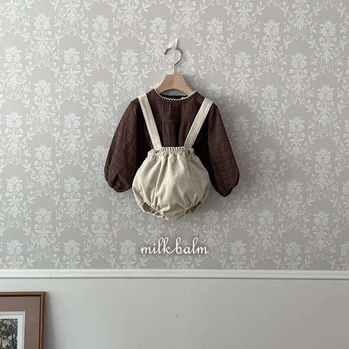 Milk Balm - Korean Baby Fashion - #babyootd - Jude Suspender Bloomer - 9