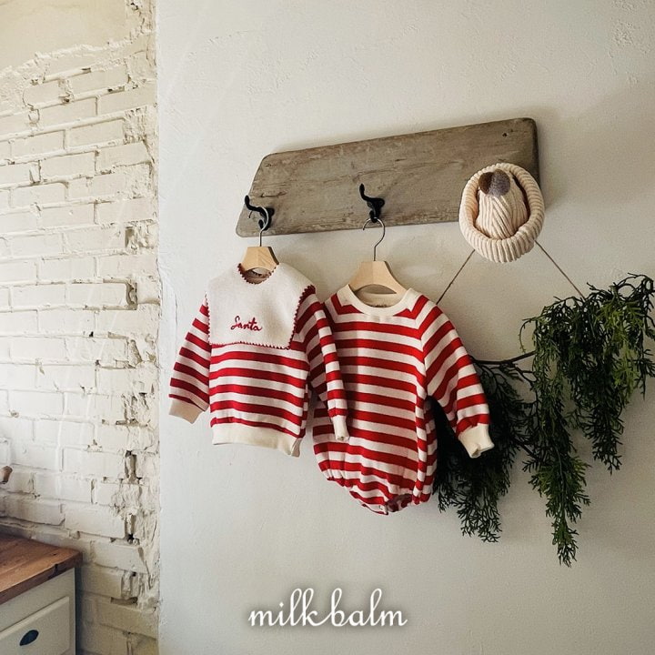 Milk Balm - Korean Baby Fashion - #babyoutfit - Christmas Bodysuit - 2