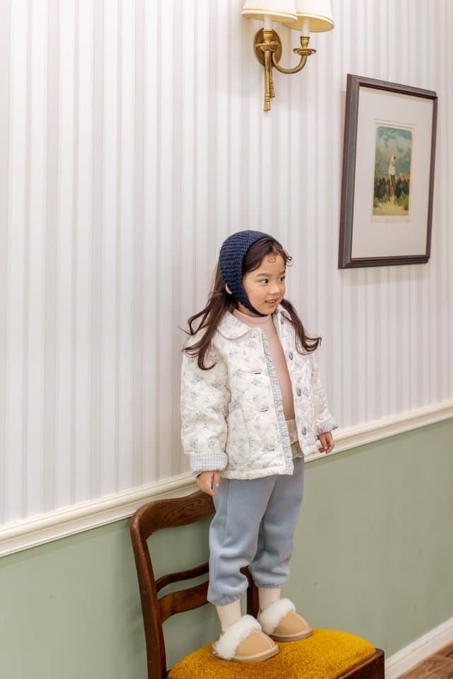 Milk Powder - Korean Children Fashion - #Kfashion4kids - Peach Padded Jumper - 2