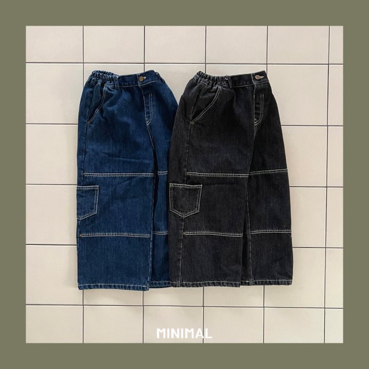 Minimal - Korean Children Fashion - #magicofchildhood - Libet Stitch Denim Pants