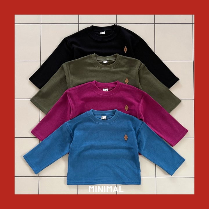 Minimal - Korean Children Fashion - #toddlerclothing - Minimal Patch Color Tee