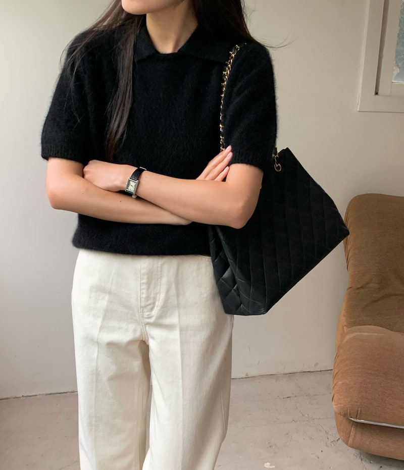 Moani - Korean Women Fashion - #momslook - Hygge Collar Raccoon Knit Top - 10
