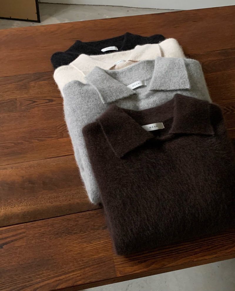 Moani - Korean Women Fashion - #momslook - Hygge Collar Raccoon Knit Top - 12