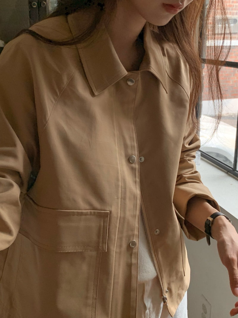 Moani - Korean Women Fashion - #momslook - Marshe Rolled-up Single Jacket - 7