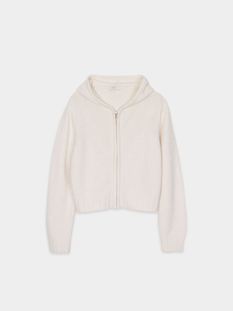 Moani - Korean Women Fashion - #womensfashion - Ete Hoodie Zip-up Knit Cardigan   - 4