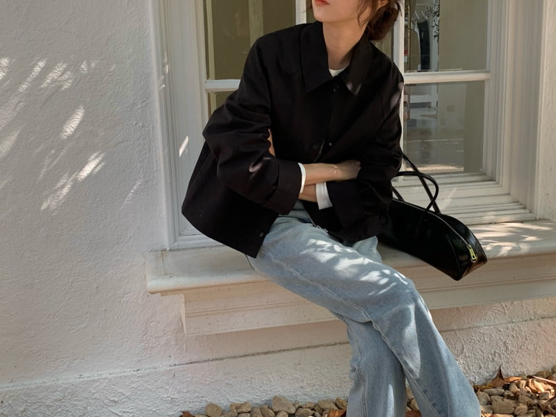 Moani - Korean Women Fashion - #pursuepretty - Marshe Rolled-up Single Jacket