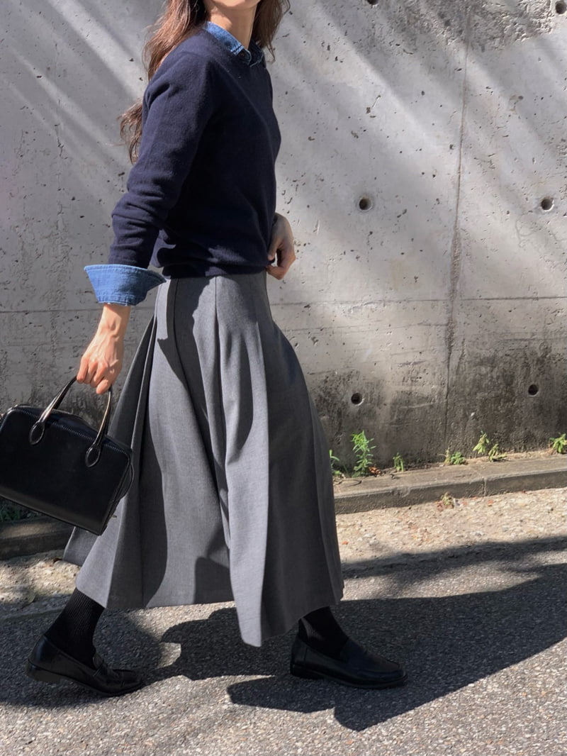 Moani - Korean Women Fashion - #shopsmall - Wool Pleats Skirt - 5