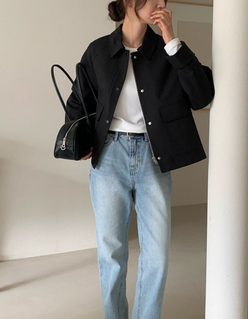 Moani - Korean Women Fashion - #thatsdarling - Marshe Rolled-up Single Jacket - 5