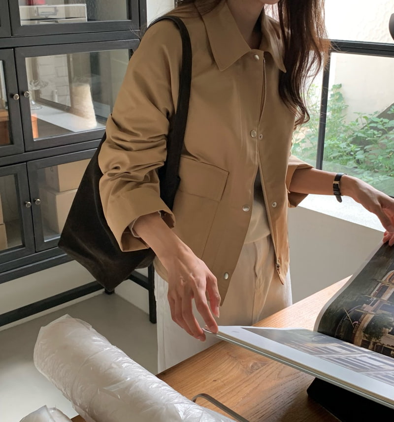 Moani - Korean Women Fashion - #thelittlethings - Marshe Rolled-up Single Jacket - 6