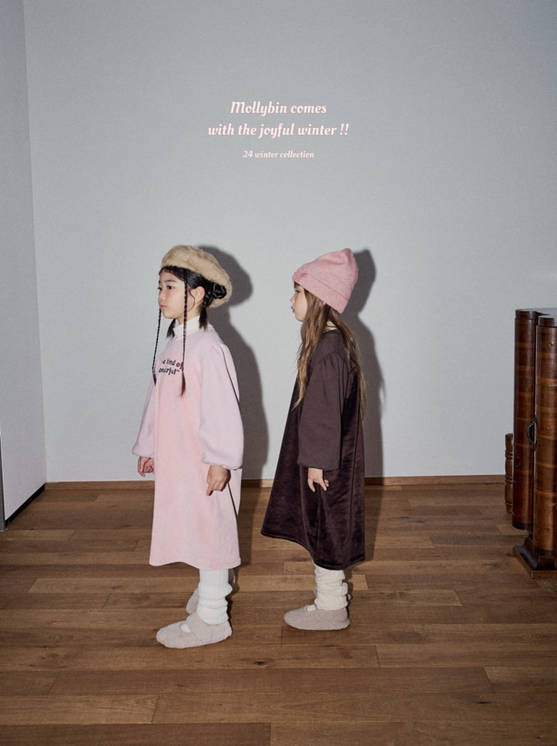 Mollybin - Korean Children Fashion - #prettylittlegirls - Momo Velvet One-piece - 12